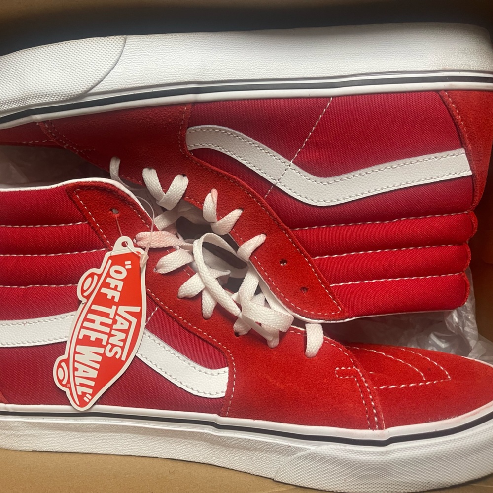 Racing Red SK8 High-Top Vans